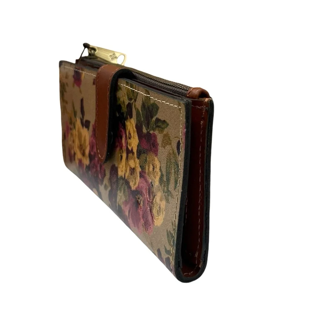 Patricia Nash Womens Leather Nazari Wallet Antique Rose Classic Continental RFID